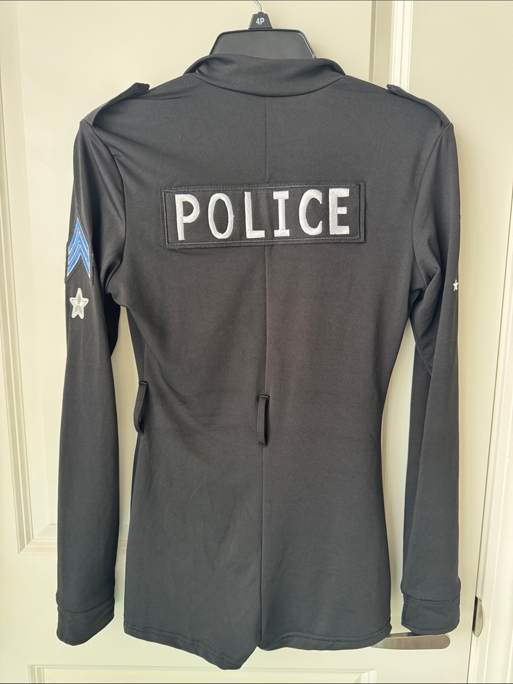 Sexy Black Police Officer Costume Romper Halloween 🎃 S